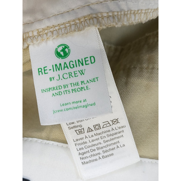J. Crew Chino Causal Shorts Cotton Pockets Women 10 Beige Classic Preppy - Picture 9 of 11